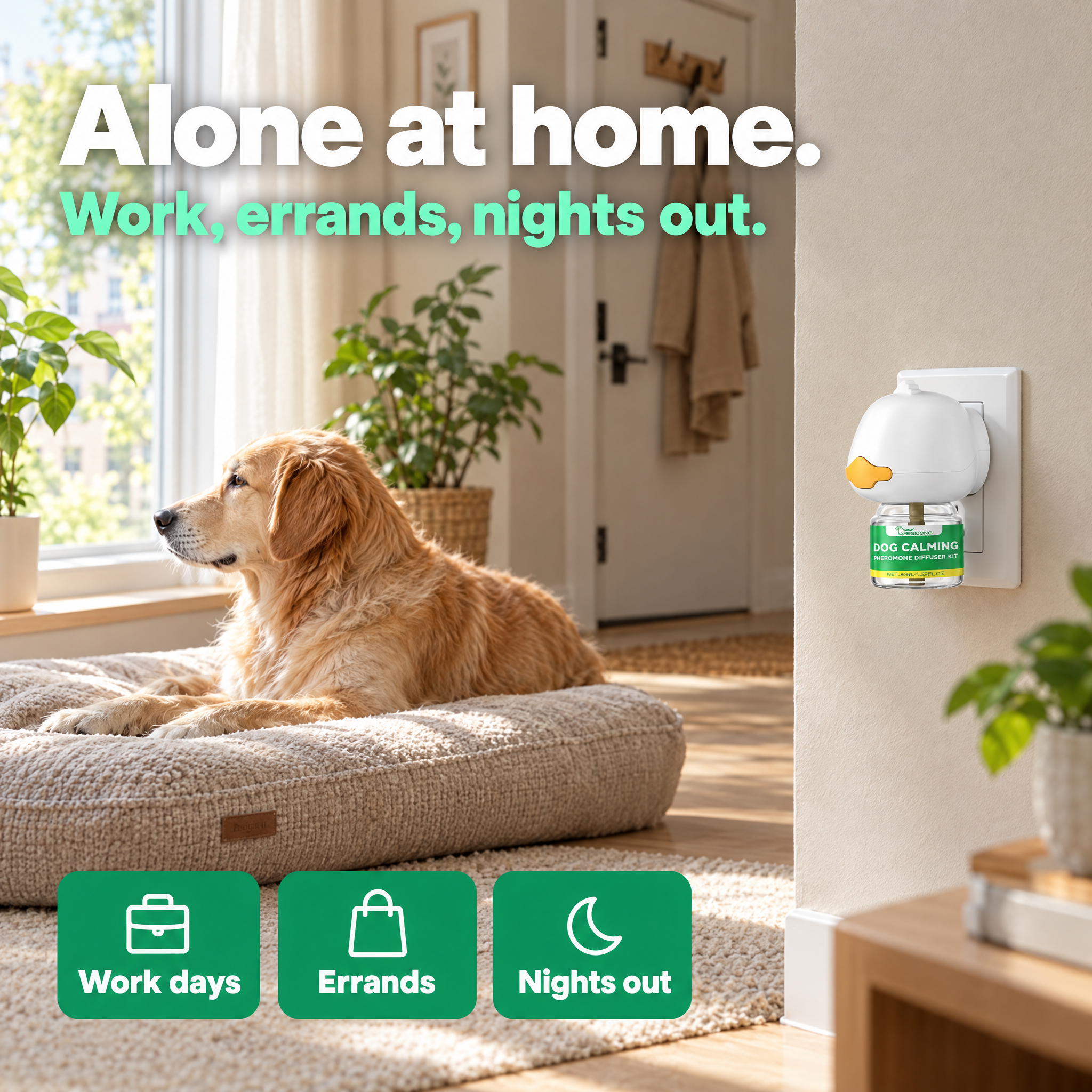 Dog home alone