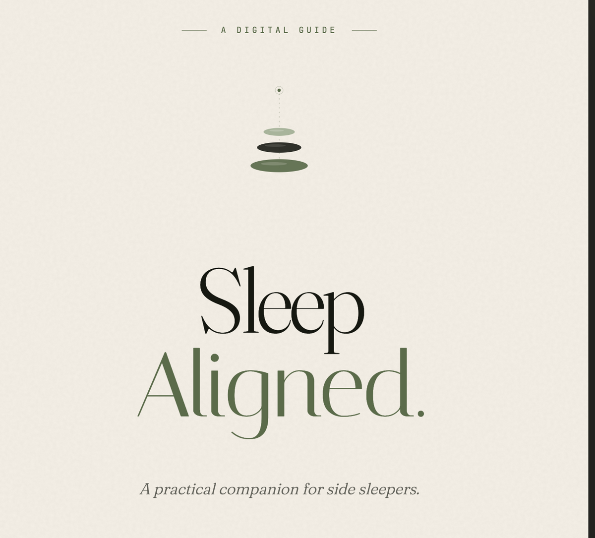 "Sleep Aligned" Digital Guide